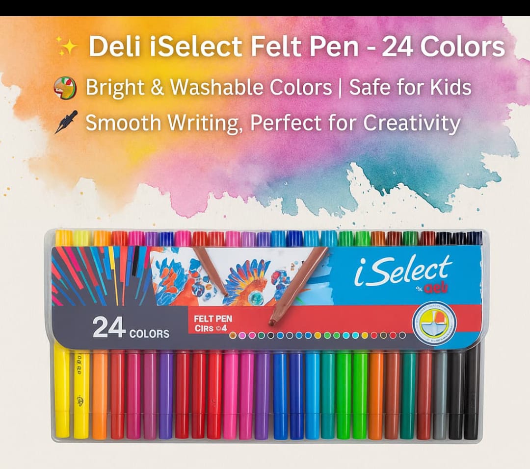 β¨ Deli iSelect Felt Pen β 24 Colors β¨