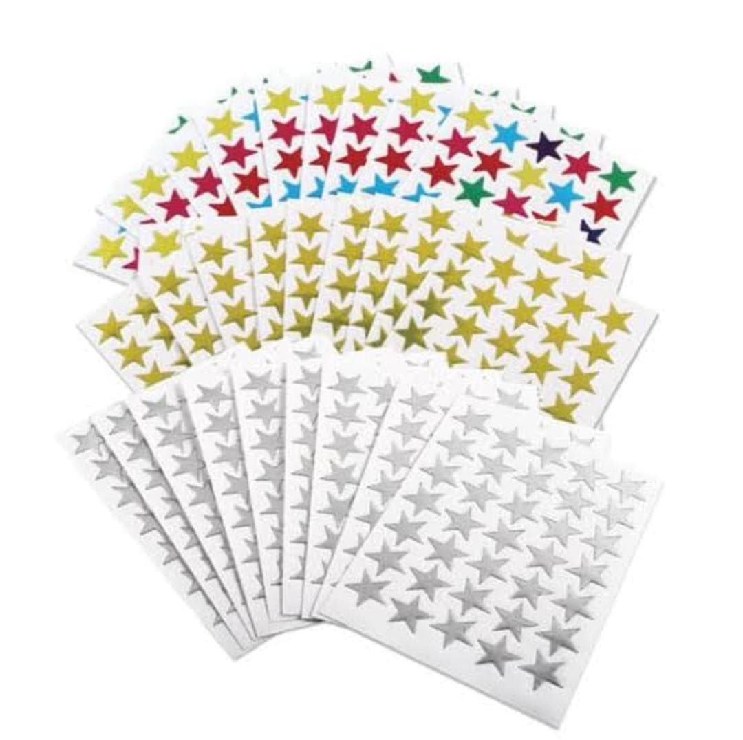 STAR STICKERS  (PACK OF 10 SHEETS)