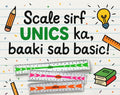 📏 UNICS PLASTIC SCALE 📏 6"