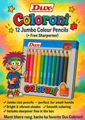 🖍 Dux Coloroni – 12 Jumbo Colour Pencils 🎨