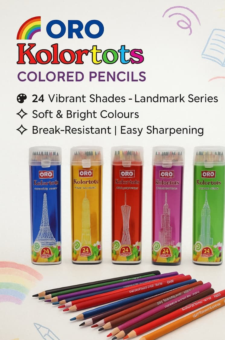 🌈 ORO Kolortots 24 Colored Pencils