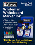 🖊 Whiteman Whiteboard Marker Ink – Jumbo Pack (120ml)