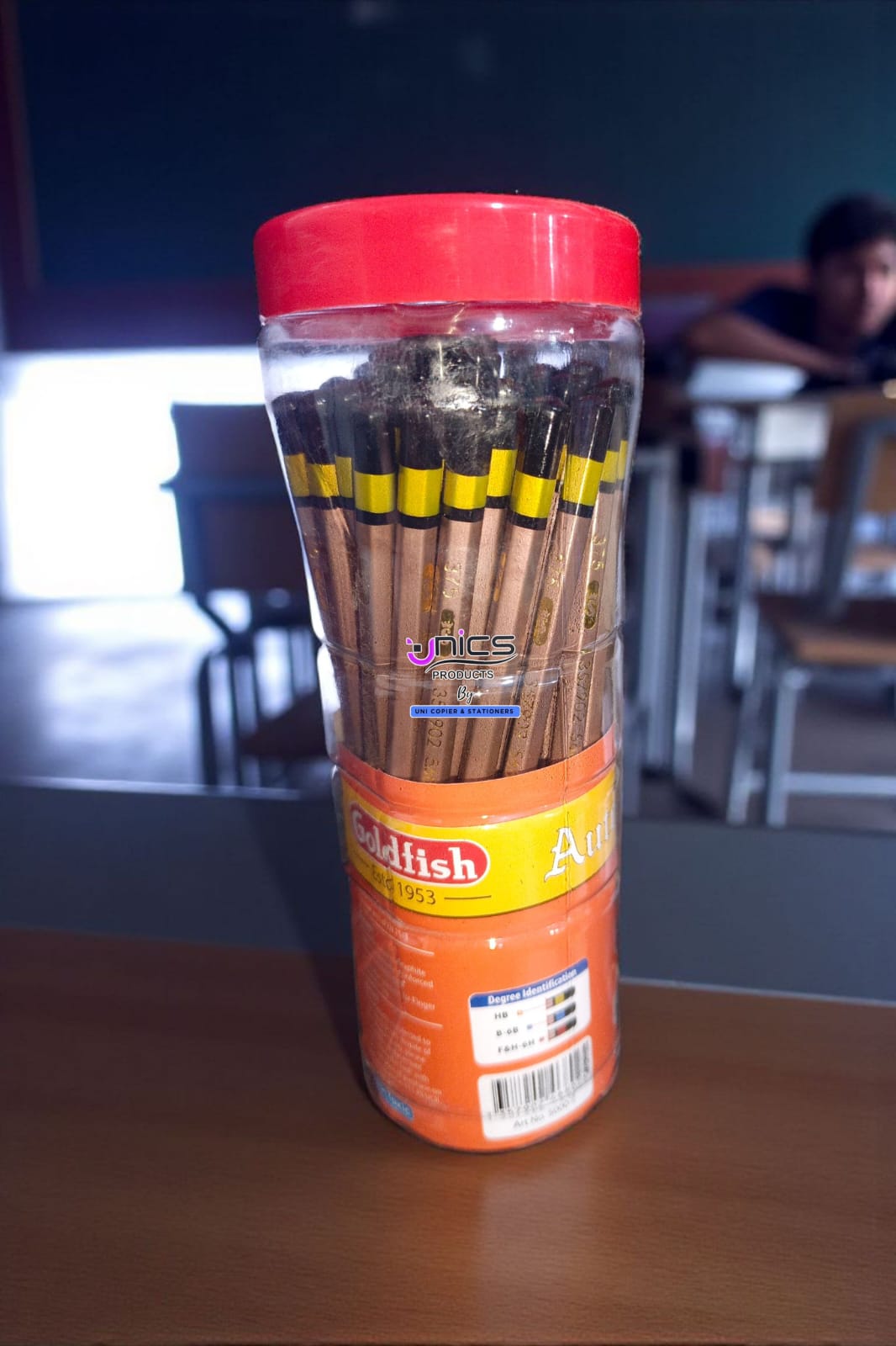 ✏ Goldfish Autocrat HB Pencils – Jar Pack  (48 Pencils Jar)