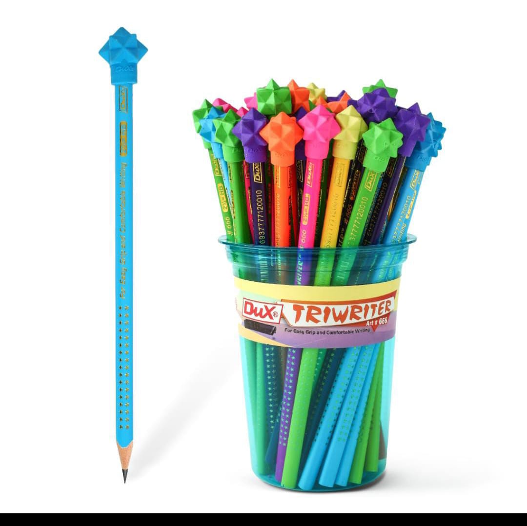 Dux Triwriter Pencil 🌈✏ (48 pencils Jar)