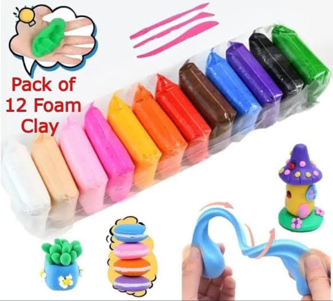 FOAM CLAY  (PACK OF 12)