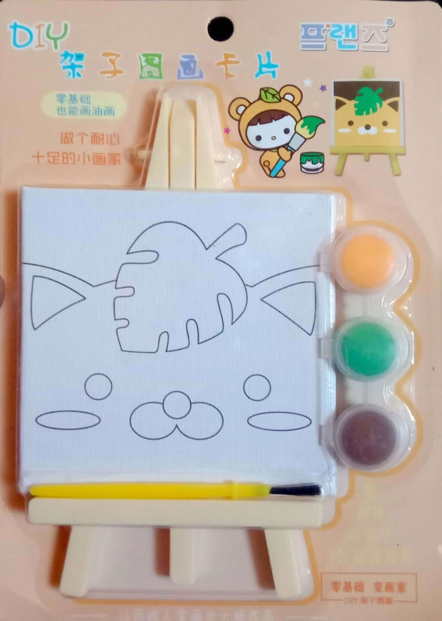 3inch x 3inch Different Printed outline Designs Canvas board